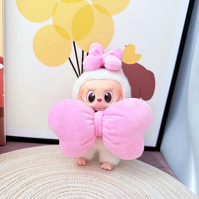 Labubu Doll Rain Boots Labubu I II III Idol Dolls Colorful Shoes and Headphones Multicolor Big Bow LabubusAccessories DIY Gifts