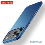 For iPhone17 Pro Max ZROTEVE Ultra Thin Matte Hard PC Cover For iPhone 17 16 e 16e 15 14 12 13 iPhone16 Plus iPhone13 Phone Case