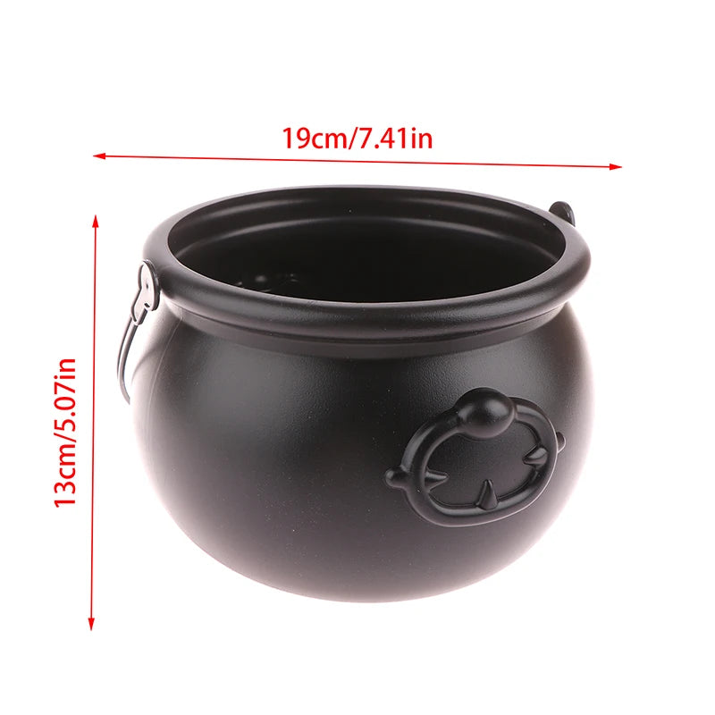 Large Wizard Witch Cauldron Decoration Prop Halloween Irish Parties Table Centerpieces Candy Holder Table Halloween Decorations