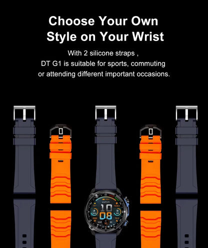 Military Smart Watch DT G1 GPS Track Compass Altimeter Bluetooth Calling 860mAh Battery DTG1 Men Outdoor Sports SmartWatch
