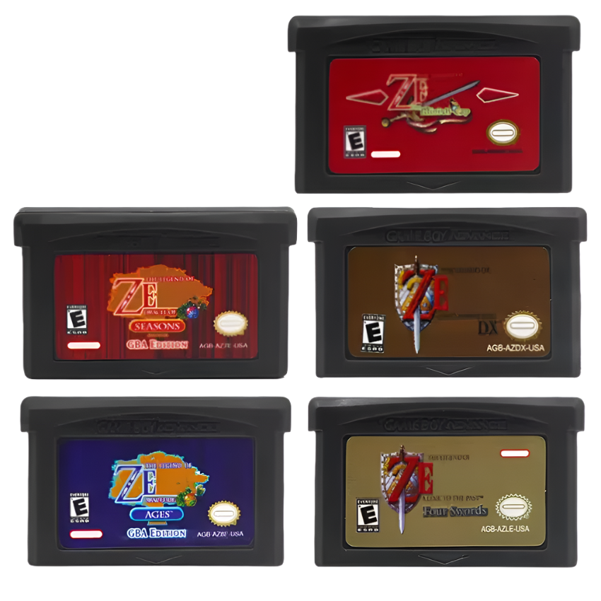 GBA Game Zeld Series 32 Bit Video Game Cartridge Console Card Minish Cap Four Swords Awakening DX Double Pack for GBA/NDS
