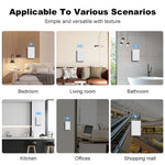 Manhot Matter WiFi Smart Wall Light Switch 1 2 3 4 Gangs with Neutral Wire Push  Physical Light Switches work with Homekit App