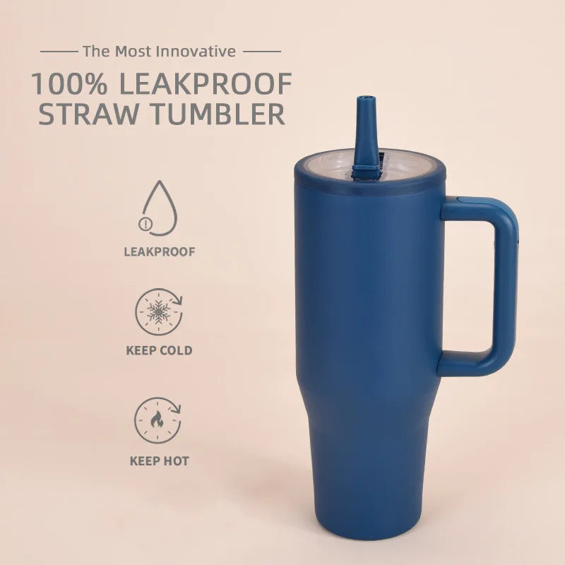 40 Oz Vacuum Flask Cup Thermos water Bottle Thermal Mug Large Capacity Stainless Steel Cold and Hot Tumbler Travel Car coffee