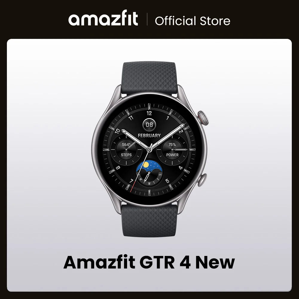 Amazfit GTR 4 Smartwatch 46mm – AMOLED Display, 150+ Sports Modes, 12-Day Battery, Zepp OS, Android/iOS