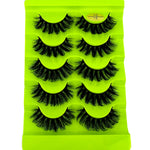 Cat Eye Eyelashes 3D Natural False Lashes D Curl Fluffy Soft Cross 5 Pairs Manga Lashes Wispy Natural Eyelash Extension Makeup