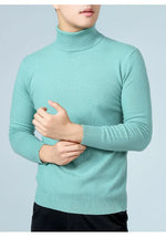 100% Wool Man Pullovers Winter New Fashion Vneck Sweater Hot Sale Wool Knitted Jumpers Male Woolen Clothes Standard Tops