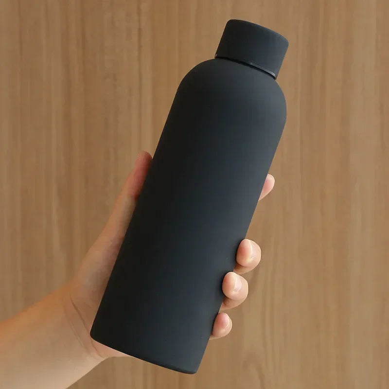 Thermos Bottle Stainless Steel Thermal Water Bottle Cup Thermal Coffee Mug Insulated Vacuum Tumbler Rubber Paint Sports Kettle