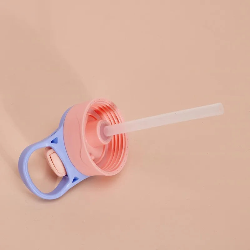 350ml Sublimation Straight Sippy Cup Flip Top Kids Bottle Stainless Steel Double Wall Water Tumbler with Straw Sippy Bottle