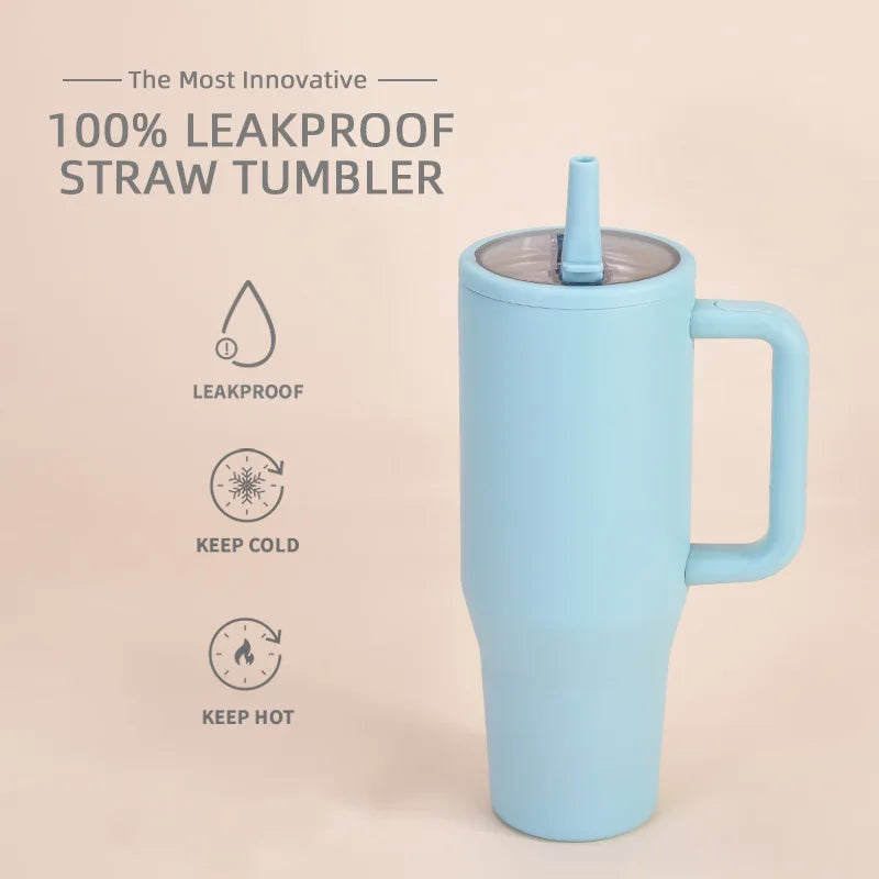 40 Oz Vacuum Flask Cup Thermos water Bottle Thermal Mug Large Capacity Stainless Steel Cold and Hot Tumbler Travel Car coffee