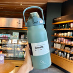 1.3L/1.7L Large Capacity Thermo Bottle Outdoor Mug Stainless Steel Thermos Water Bottle Portable Vaccum Flask Cold And Hot Tumbl