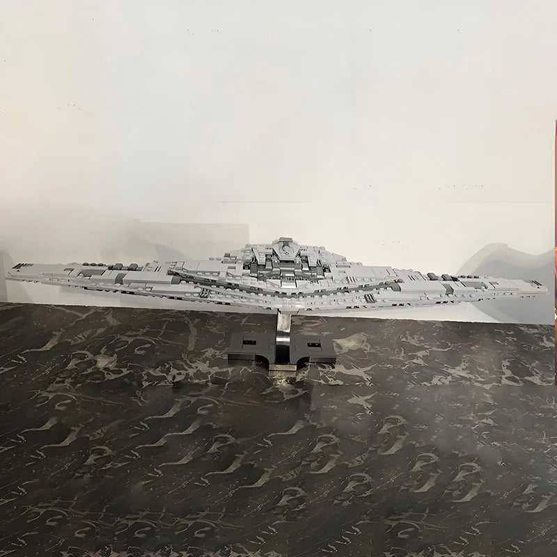 NEW MOC the Supreme Leader Snoke's flag ship Supremacy from The Last Jedi Starship Building Blocks DIY Assembly Bricks Toys