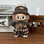 17cm Labubu V2 V1 Trendy Clothes Outfit Accessories Idol Doll Clothing for Kid Gift Labubu Ropa