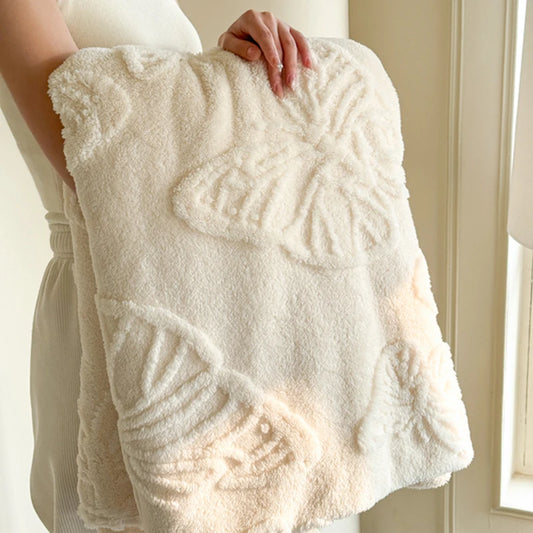 2025 New Winter Flannel Blanket Class A Coral Fleece Blanket Solid Color Office Nap Blanket No Pillowcase