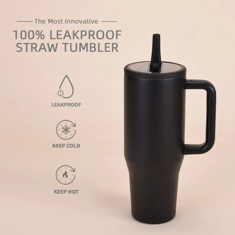 40 Oz Vacuum Flask Cup Thermos water Bottle Thermal Mug Large Capacity Stainless Steel Cold and Hot Tumbler Travel Car coffee