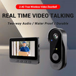 Smart Video Doorbell Outdoor Waterproof Intercom Doorbell Infrared Night Vision Audio Real-Time Monitoring Security Camera