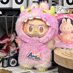 Suitable for labubu sitting party baby clothes 123 generation blind box Labubu baby clothes Labubu cute monster plush suit