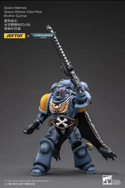 1/18 JOYTOY Actionfigur – Warhammer 40K Horus Heresy Space Wolves Logan Ghostwolf Mecha Modell