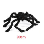 Halloween spider web simulation big black spider decoration bar scene layout props party decoration lawn scenery home decoration