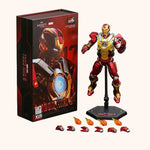 ZD Toys Iron Man Action Figure Mark 35 Red Snapper Iron Man MK 24 MK 22 MK 47 Tony Stark Ironman Figure Action Collect Toy Gift