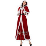 Christmas Costume Deluxe Suit Adult Women Cosplay Costume Santa Claus Funny Xmas Outfit New Year Party Fancy Clothing Premium
