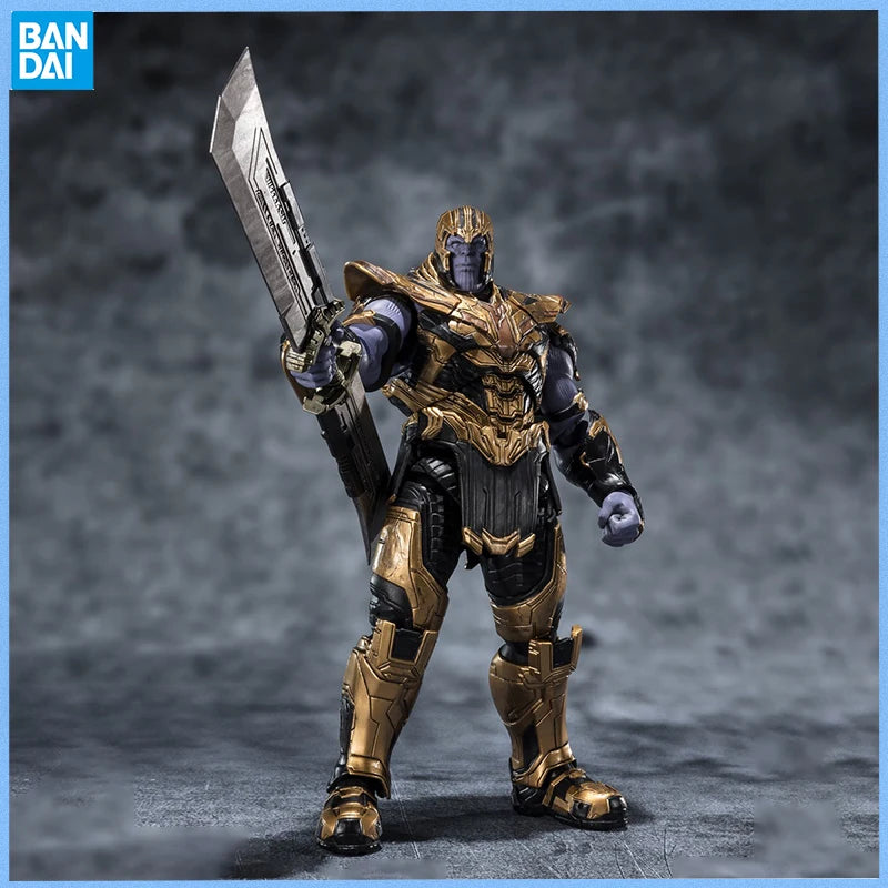 Genuine THE INFINITY SAGA Avengers: Endgame SHF  Iron Man Mark6 Mark85 Thanos Anime figure Movable toy Doll for Collector