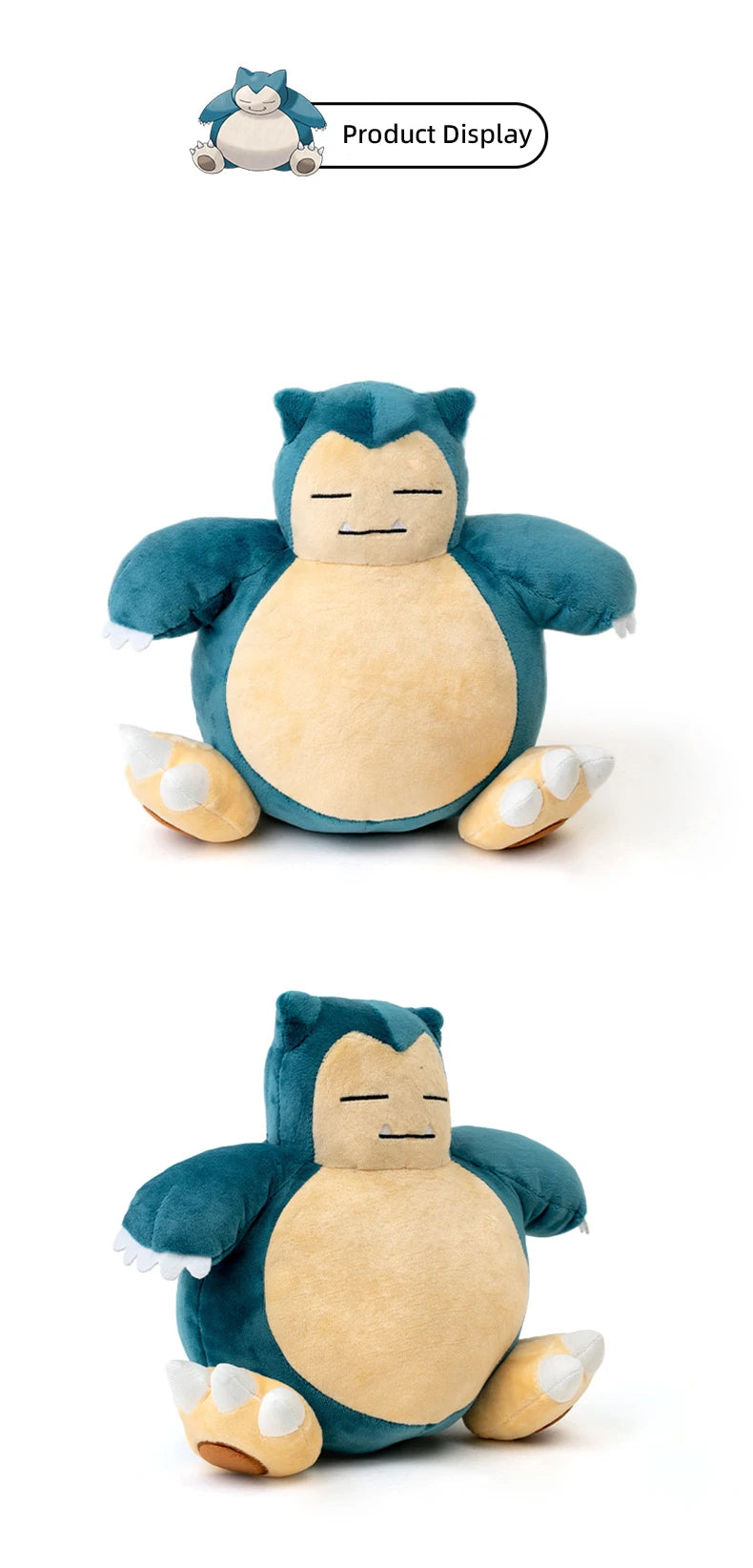 Pokemon Kawaii Snorlax Stuffed Toys Cartoon&Cute Plush Dolls Throw Pillow Birthday Gift  For Kids Friends Boys Home Decoration