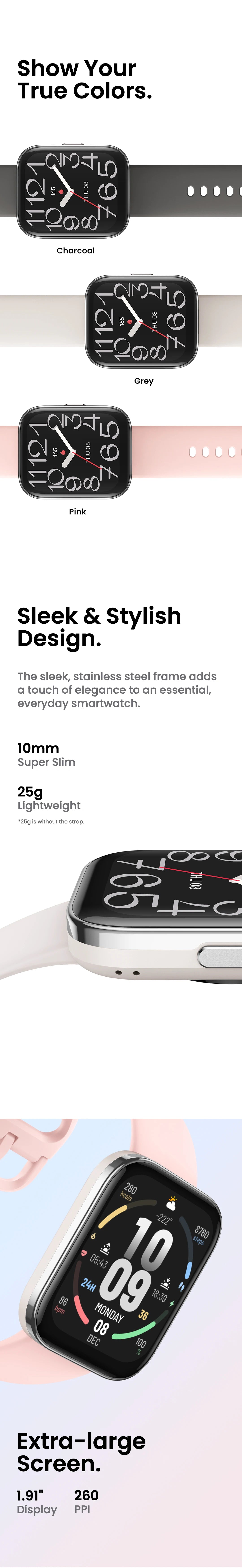 New Amazfit  Bip 5 Unity 46mm Smart Watch 120+ Sport Modes 24-hour Health Monitoring Smartwatch For Android IOS Phone