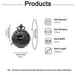 Steampunk Copper Vintage Hollow Gear Hollow Quartz Pocket Watch Necklace Pendant Clock Chain Men Women with Chain Gifts
