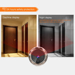 2.8-inch Video Doorbell LCD Screen Digital Doorbell Monitor with Surveillance Camera Display Outdoor Motion Detection Eye