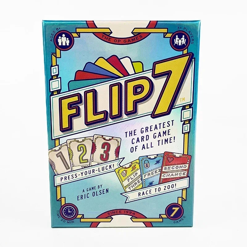 FLIP 7 Kartenspiel – Ein Muss für Familie & Freunde | Schnelles, Spaßiges Spiel für Spieleabende & Treffen