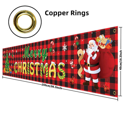 Happy Halloween Banner 250cm Long Hanging Halloween Banner with Pumpkin Terror Bloody Handprint Decor for Yard Indoor Outdoor