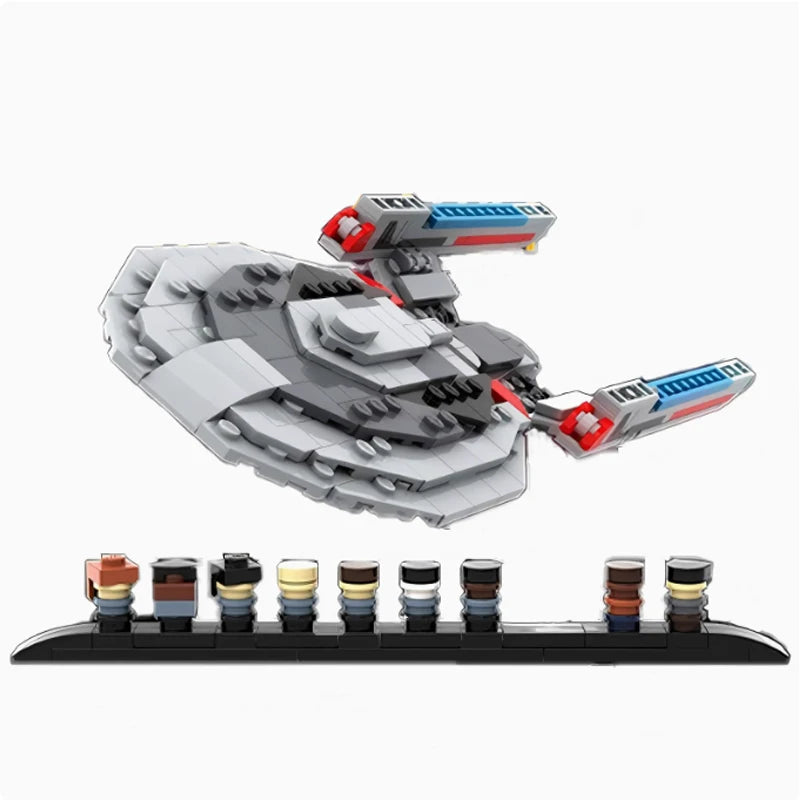 Bricklink Star Movie Starship Enterprise NCC-1701 Discovery Voyager NX-01 Delta MOC Spaceship Sets Building Blocks Kid Toys Gift