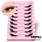 GROINNEYA Cat Eye Lashes Create Natural Look Half Eye Lashes With Winged Ends For Extended Eyelash For Daily Use