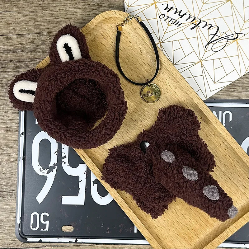 Labubu Doll 17cm Fashion Hoodie Clothing BJD Mini Replacement Cartoon Doll Accessory Cute Decorative Item for Figurines