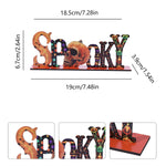 Halloween Spoky Letter Wooden Decor Festival Atmosphere Layout Tabletop Halloween Cartoon Decor Party Supplies Ornaments