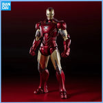 Genuine THE INFINITY SAGA Avengers: Endgame SHF  Iron Man Mark6 Mark85 Thanos Anime figure Movable toy Doll for Collector