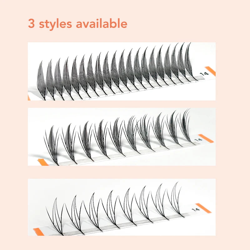DIYDAY Comic Spire Eyelash Extension Premade Manga False Eyelashes Super Soft Light Feather-Feeling Anime Lashes for Makeup Tool