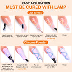 10ml 3D Nail Art Gel - DIY Designs,Waterproof Sculpting gel，Waterproof Nail Art Design Gel for Intricate Carvings & Shapes