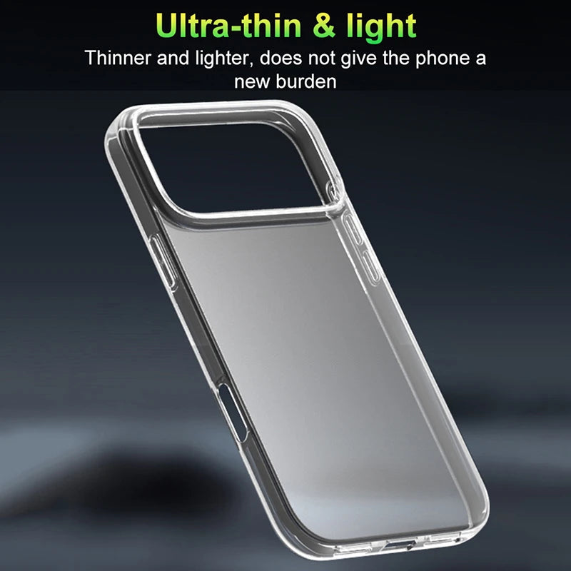 Ultra Thin Clear Shockproof Phone Case For iPhone 17 Pro Max Transparent Soft Silicone TPU Cases For iPhone 17 Air Back Cover