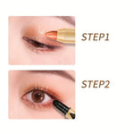 2 in 1 Pearly Eyeshadow Stick Pencil Waterproof Glitter Matte Eyeshadow Makeup High Pigmented Eyelid Under Crease Eyeshadow Pen