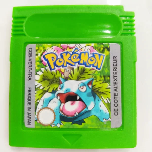 Pokemon Red Blue Crystal Golden Green Silver Yellow GBC Game Card 16 Bit Video Game Cartridge Console Cards For GB/SP