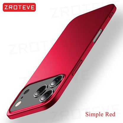 For iPhone17 Pro Max ZROTEVE Ultra Thin Matte Hard PC Cover For iPhone 17 16 e 16e 15 14 12 13 iPhone16 Plus iPhone13 Phone Case