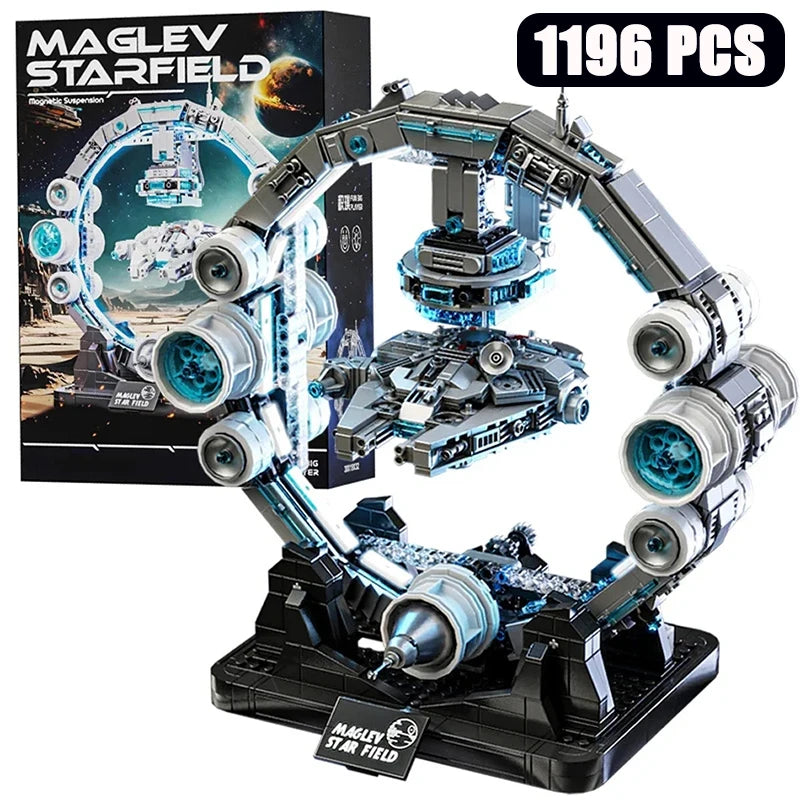 1515Pcs MOC Planet Series Building Blocks Set Technical Hovering Large Sword Model Battle Starship Bricks Toys for Children Gift