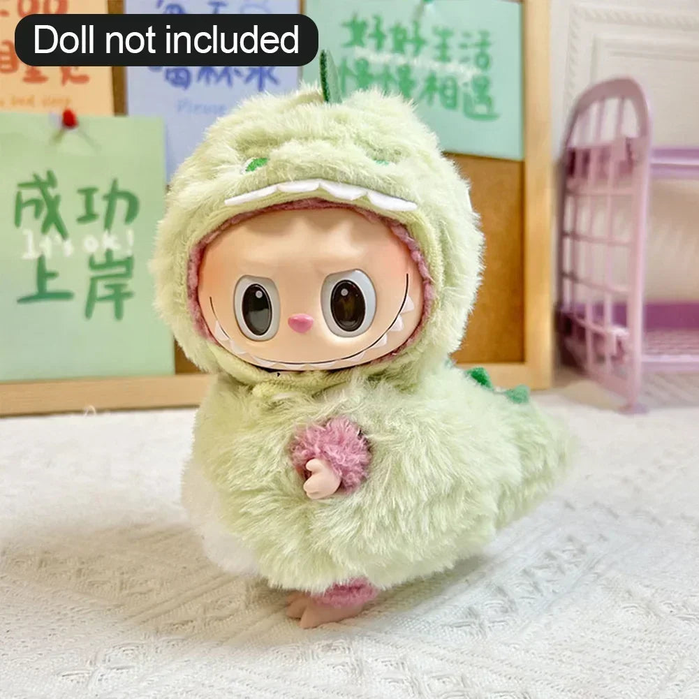 Ropa Labubu Cute Monkey Adventure Clothes Bear Rabbit Bib Pants Overalls Animal-themed Pendant Labubu Outfit Macaron Costume