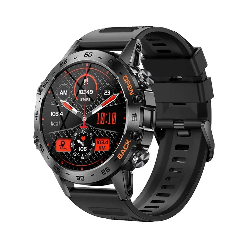 K52 Smart Watch Men 1.39inch IPS Screen Bluetooth Call Custom Dial Heart Rate Health Monitoring Outdoor Sport Smartwatch