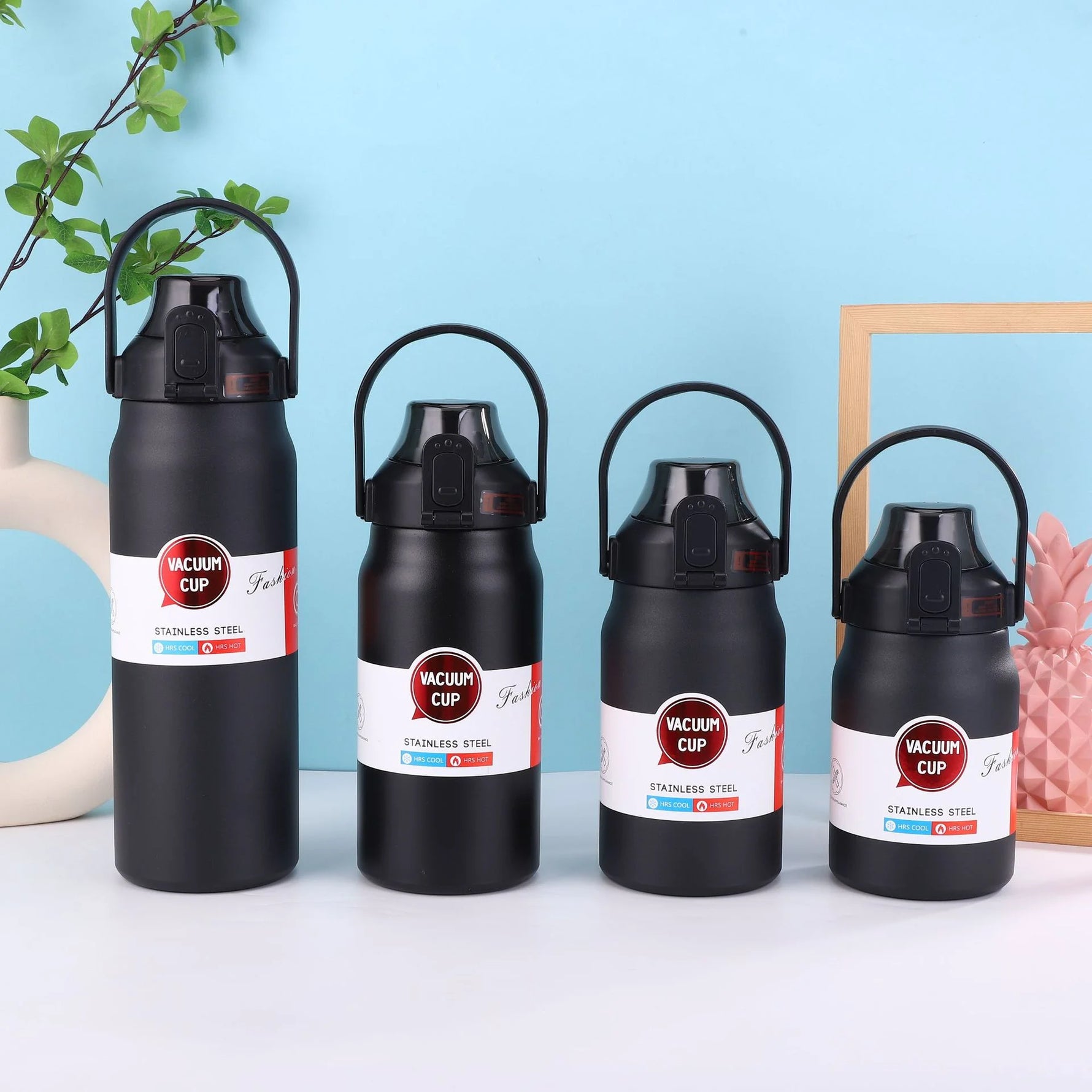 1.3L/1.7L Large Capacity Thermo Bottle Outdoor Mug Stainless Steel Thermos Water Bottle Portable Vaccum Flask Cold And Hot Tumbl