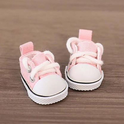 For LABUBU Canvas Shoes Suitable for 17cm Labubu Dolls Shoes Boots Toys Casual Sports Shoes Dolls Accessories DIY Doll Toys
