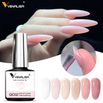VENALISA 7.5ml Quick Construction Gel Semi Transparent Jelly Color Nail Gel Polish Strengthener Soak Off UV LED Nude Pink Gel