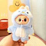 Labubu Doll Clothes Penguin Shark Bee Dinosaur Onesie - Cute Animal Jumpsuit for 17cm Pullip Blythe OB11 BJD