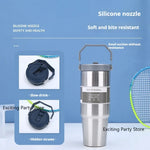 20oz/30oz Thermal Water Bottle With Straw Stainless Steel Car Coffee Mug Keeps Cold and Heat Thermal Mug Tumbler Vacuum Flasks